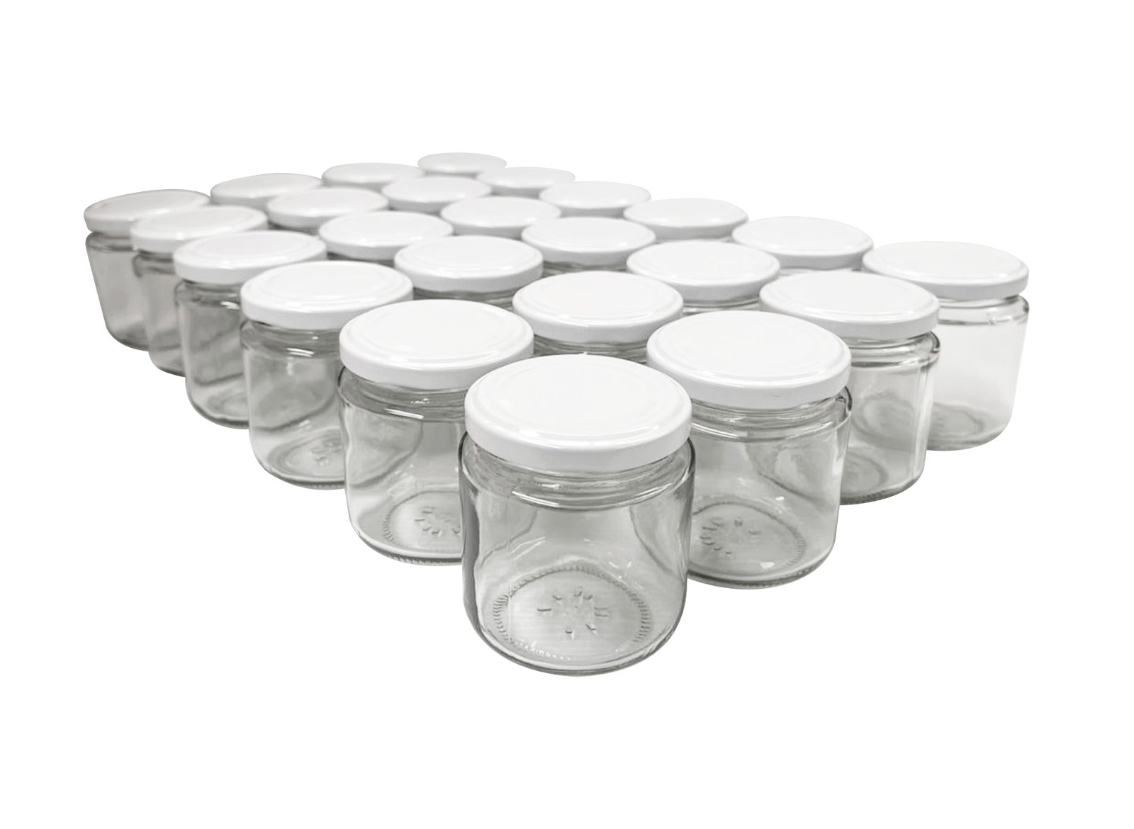 24 Tarro 210 ml (7 Oz) con tapa Twist off blanca, conservas, recuerdos, XV años
