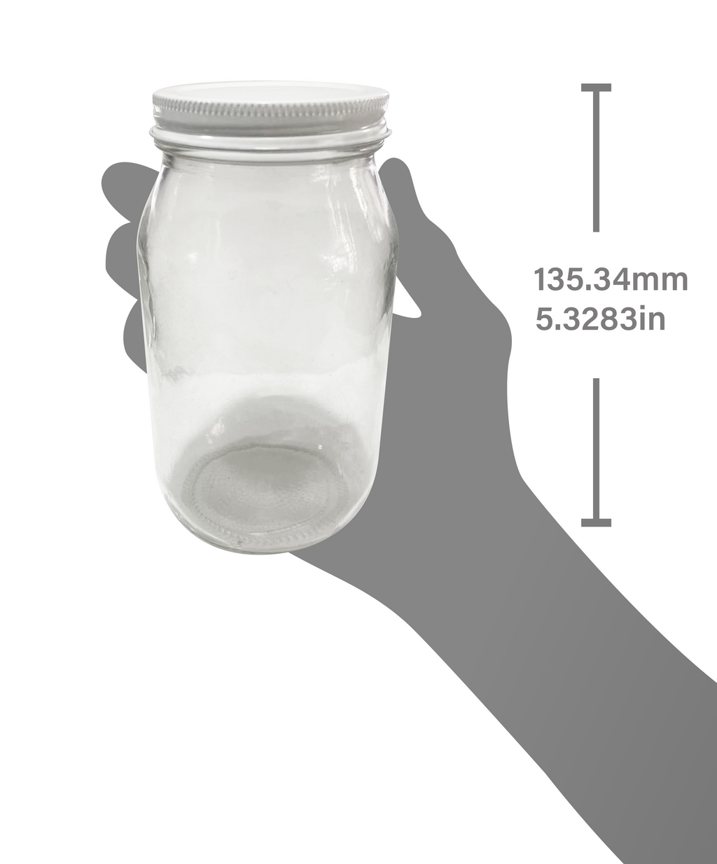 Set completo de 24 tarros con 460ml. de capacidad // con 24 tapas de la rosca 63 STD lámina