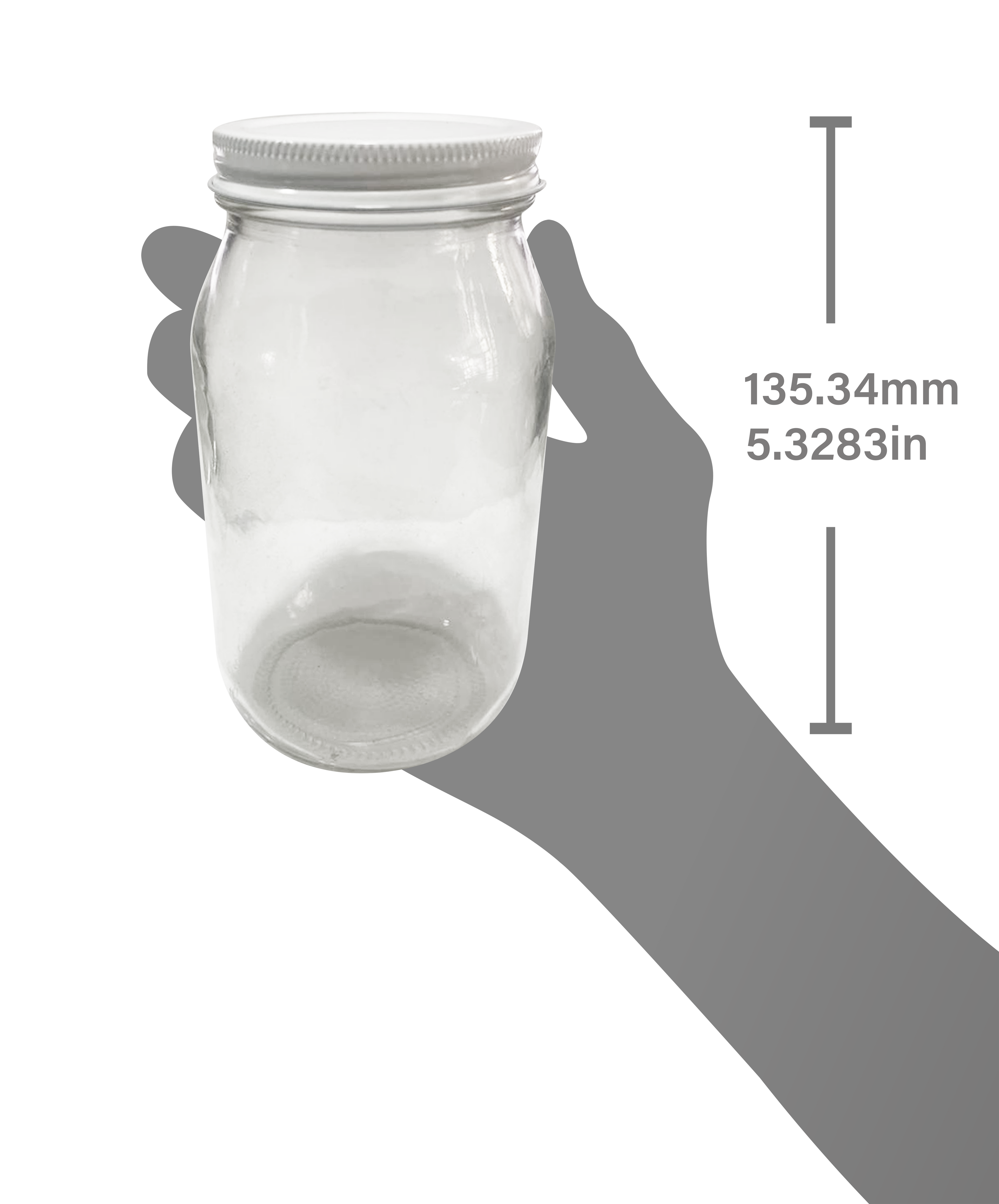 Set completo de 24 tarros con 460ml. de capacidad // con 24 tapas de la rosca 63 STD lámina