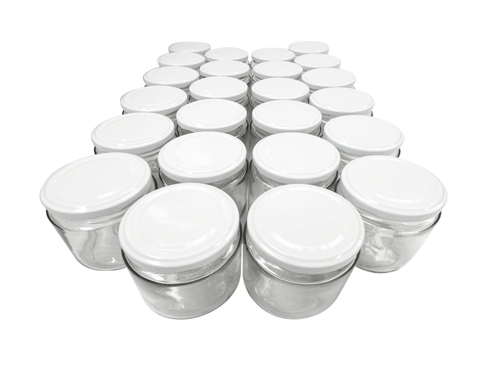 24 Tarro 210 ml (7 Oz) con tapa Twist off blanca, conservas, recuerdos, XV años