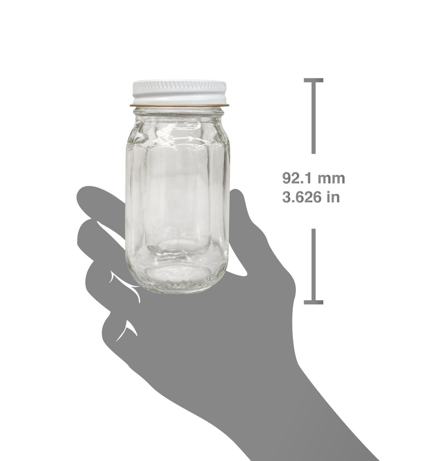 Tarro conserva 110 ml tapa Lamina blanca | 24 piezas