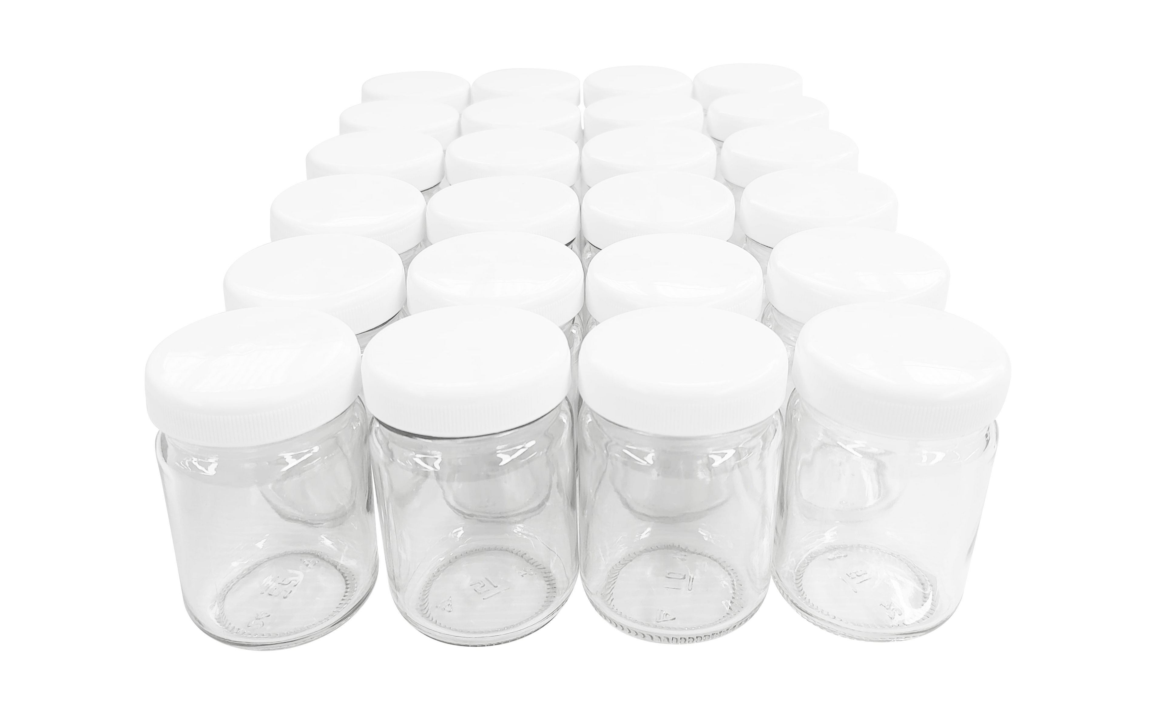 Set de 24 piezas del tarro conserva 125ml. / Rosca 53 polipropileno