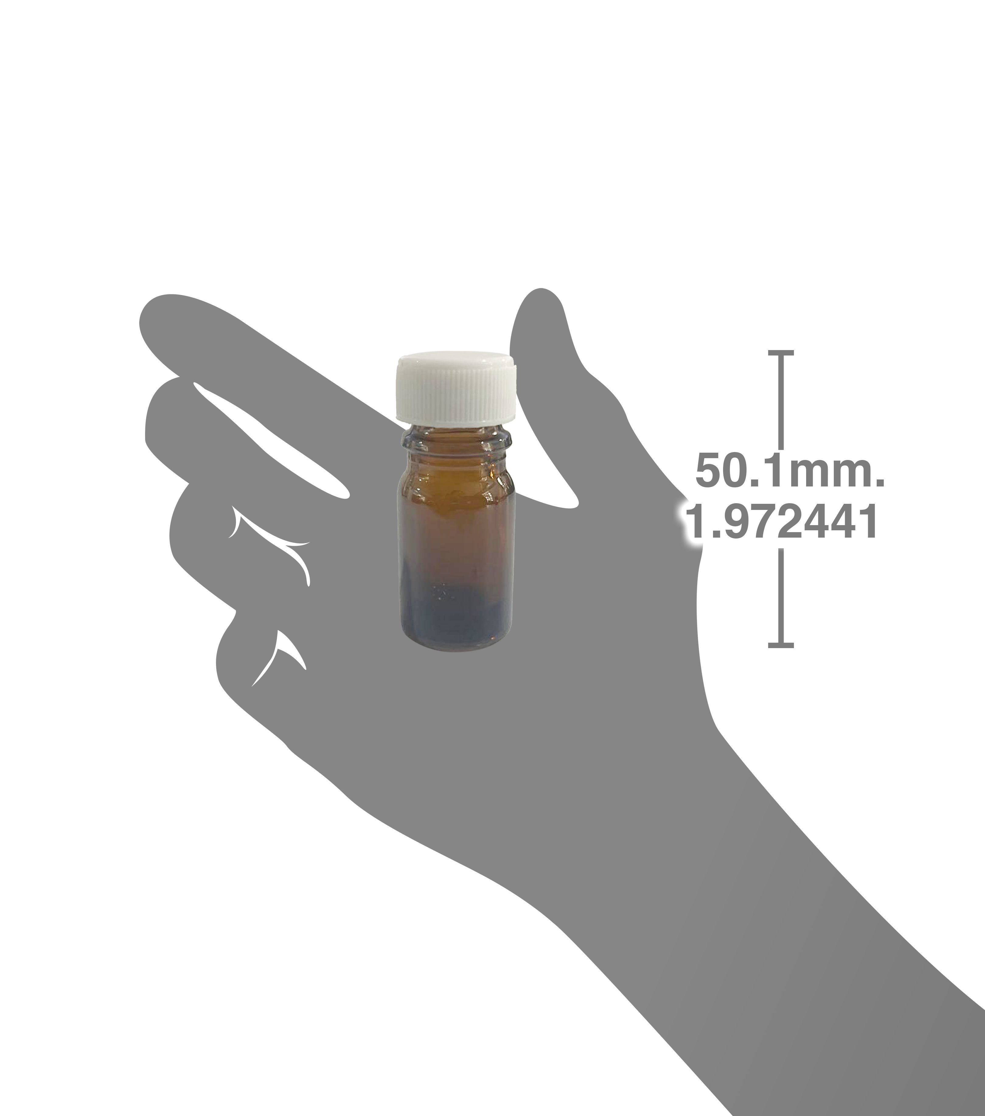 Dropper de 5ml. /set de 24 piezas con tapa rosca 18 pp color blanca