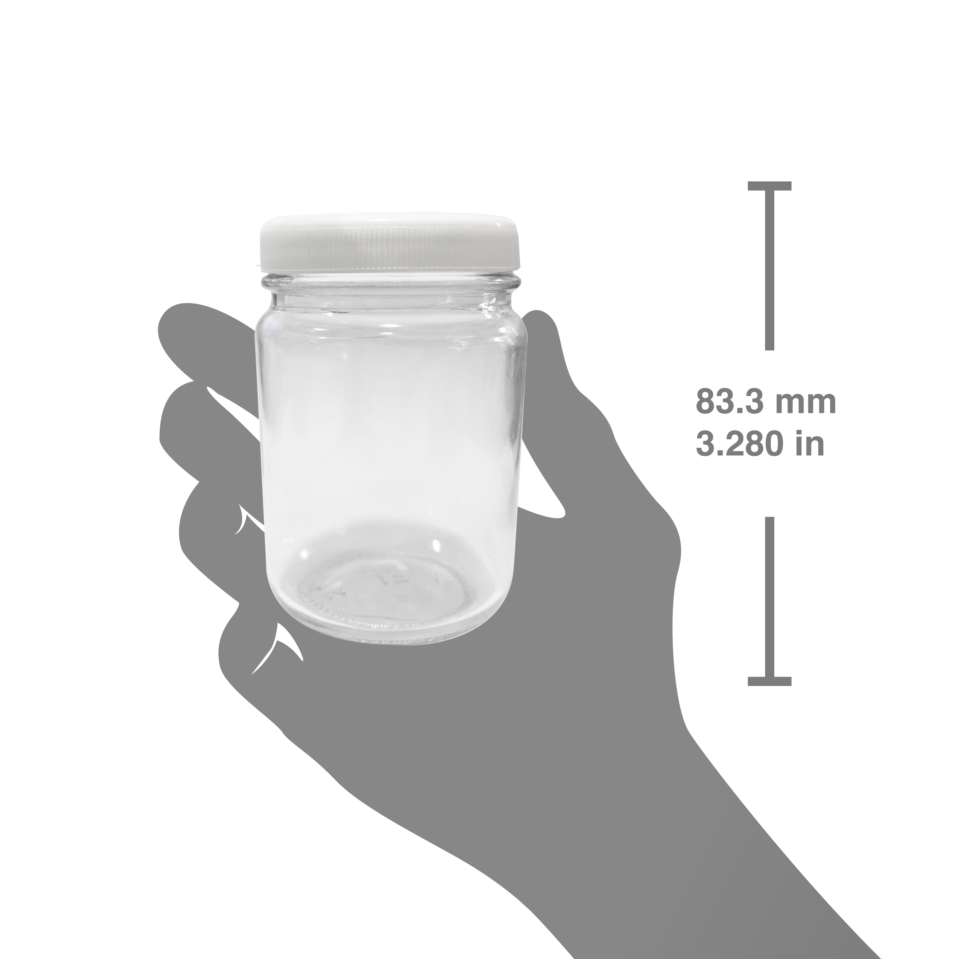 Set de 24 piezas del tarro conserva 125ml. / Rosca 53 polipropileno